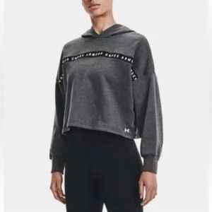 Women's UA Rival Terry Crop Hoodie Under Armour,   Size S.  EUC.